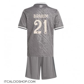 Real Madrid Brahim Diaz #21 Terza Maglia Bambino 2024-25 Manica Corta (+ Pantaloni corti)